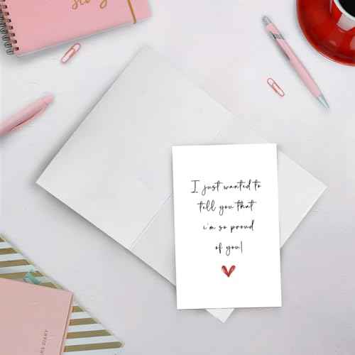 SuperShunhu Proud of You Card, Well Done Card, Congratulations Card for Friends Son Daughter, Graduation Card, New Job Card, Encouragement Card