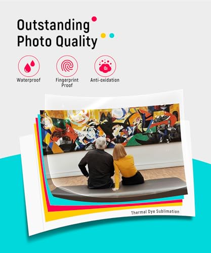 Liene 4x6 Photo Printer Portable Wi-Fi Smartphone Printer with 100 Sheets & 3 Cartridges