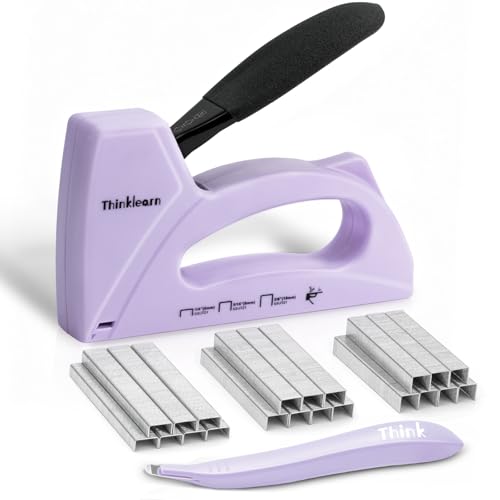 ThinkLearn Light Duty Staple Gun for Wood & Upholstery - Purple