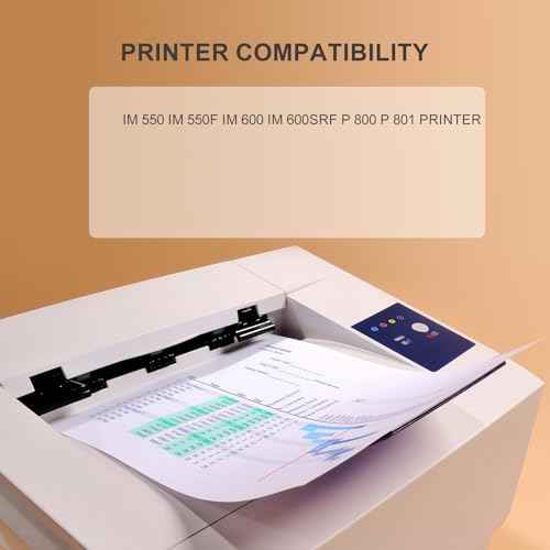 BUEGOO 418477 IM550 IM600 Black Toner Cartridge Compatible for IM 550 IM 550F IM 600 IM 600SRF P 800 P 801 Printer | 1 Black
