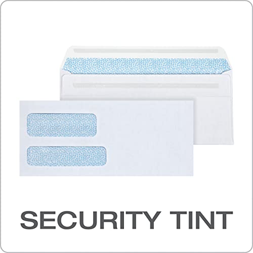 Columbian #9 Double Window Security Envelopes Pack of 500 – Self Seal Business Mailing