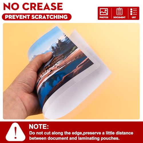 CAREGY 500 Pack Laminating Sheets,Holds 8.5 x 11 Inch Sheets,Thermal Laminating Pouches, 3 Mil, 9 x 11.5 Inches Lamination Sheet Paper for Laminator, Round Corner Letter Size