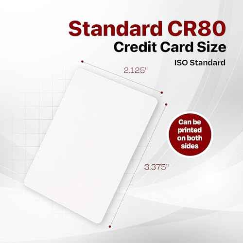 X LINE CR80 30 Mil Graphic Quality 500 Pack PVC Cards