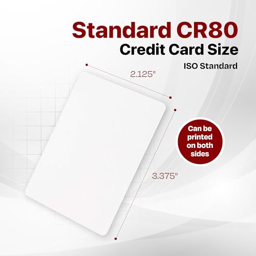 X LINE CR80 30Mil Graphic Quality PVC Cards – 500 Pack (500 Card)