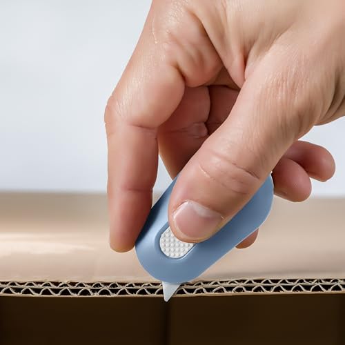 Slice Sky Mini Box Cutter - Manual Retracting Ceramic Box Opener, Safe & Durable, 1 Pack
