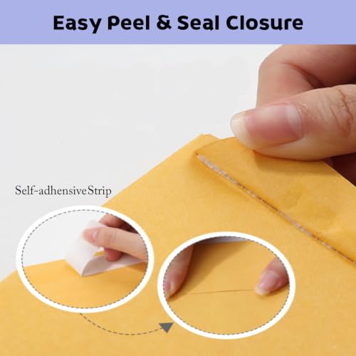 6x9 Manilla Envelopes Self Seal 100 Pack - Durable Kraft File & Mailing Envelopes