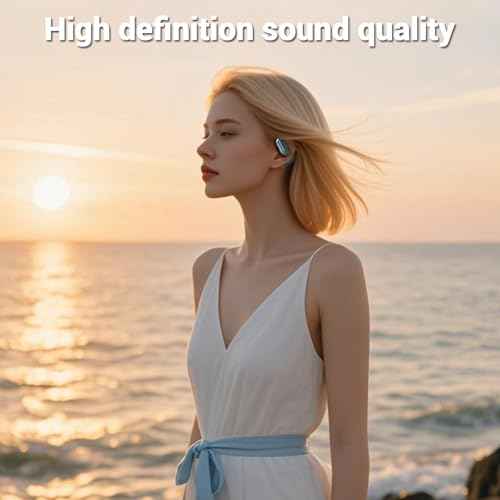 Souroyea Real Time Translation Earbuds 144 Languages AI Translator Open Ear Headphones with LCD Screen,Instant Two-Way Translating & Recording for Foreign Language Learning/Travel/Business (Grey)