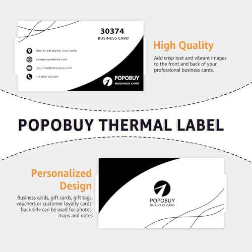 6 Roll (300 Labels/per) Compatible for Dymo 30374 White 2x3-1/2 Business/Appointment Cards Stock Non-Adhesive Label Printer Tape for LabelWriter 450, 450 Turbo, 4XL Printers [NOT FIT 550 & 5XL]