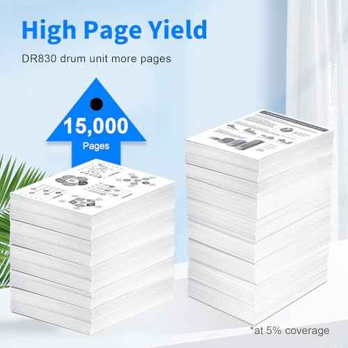 myCartridge Compatible DR830 Drum Unit Replacement for Brother DR830 DR-830 Drum forHL-L2460DW DCP-L2640DW HL-L2405W MFC-L2820DW HL-L2400D HL-L2480DW MFC-L2820DWXL Printer( Black 1 Pack,No Toner)