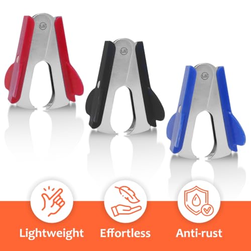 Ultimate Stationery 2 Pack Staple Remover - Pinch Jaw Staple Puller for Office & School