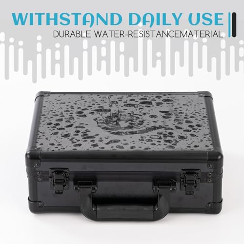 Metal Coin Case Contains 40 Pcs Clear Plastic Coin Capsules, up to 46mm Coin Collection American Silver Eagle Liberty Coin &JFK Half Dollar &Bitcoin |
