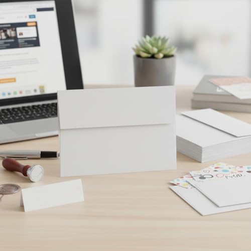 White A4 Envelopes 100 Pack Self Seal for Invitations & Mailing - Brand YINUOYOUJIA