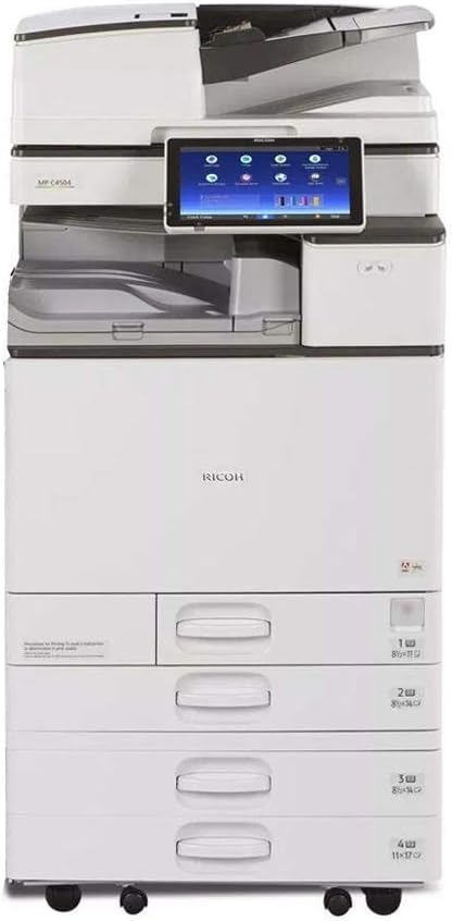Ricoh Aficio MP C5504 Color Laser Multifunction Printer - 55ppm, Network, WiFi, 4 Trays, Auto Duplex, Postscript