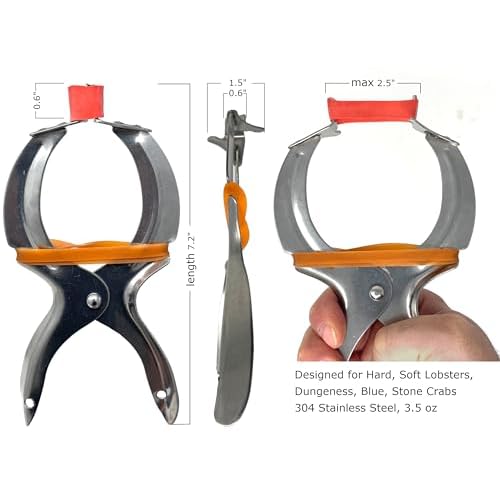 AirFly Crab, Lobster Claw Rubber Bands, Protect Lobsters & Crabs, Cook Safe FDA-Compliant Silicone, Made in USA