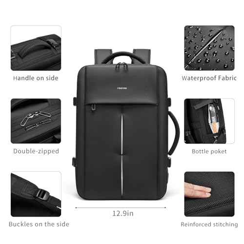 reeyee Travel Backpack Business for Men Carry On Backpack Large 45L Travel Bag Water-resistant Laptop Backpack Weekender Bag Fits 17.3 lnch Laptop
