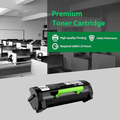 501X 50F1X00 Toner Cartridge Compatible for Lexmark 501X 50F1X00 for MS610dn MS510dn MS410dn MS410 MS610 MS610dtn MS415dn Printer(10,000 Pages, Black)