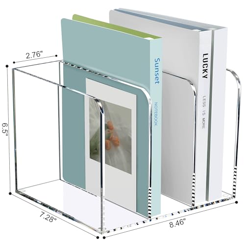 SANRUI B5 File Rack Acrylic 3 Slot Desk Organizer Workspace Sorter