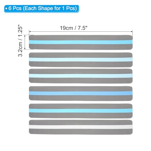 PATIKIL Guided Reading Strips 6 Pack - Colorful Tracking Rulers for Dyslexia & Focus