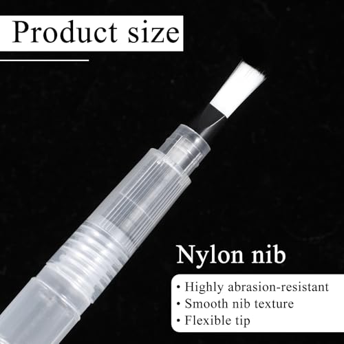 4 Pcs Envelope Moistener Pen Set with Nylon Brush for Office & Mailing