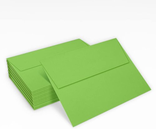 LUXPaper A7 Invitation Envelopes - Peel & Press | 5.25" x 7.25" | Limelight Green | 80lb Text | 50 Pack