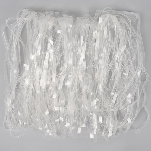 Clear Large Rubber Bands 8in x 0.2in – 50 Pcs for Balloon Arch