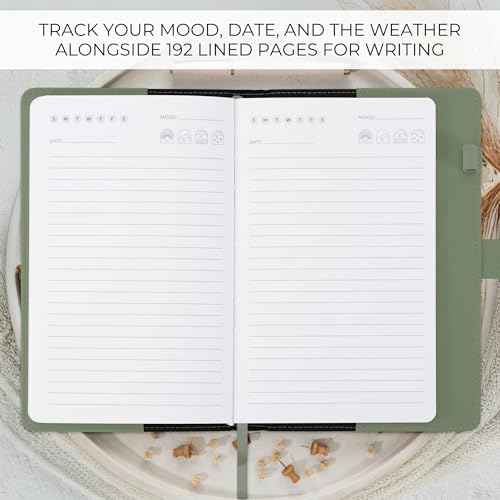 Aesthetic Diary with Lock ? Beautiful Leather Journal with Easy to Change Code Lock & Refillable Pages ? Quality Planner for Women with Bookmark & Pen Holder to Securely Protect Thoughts & Memories