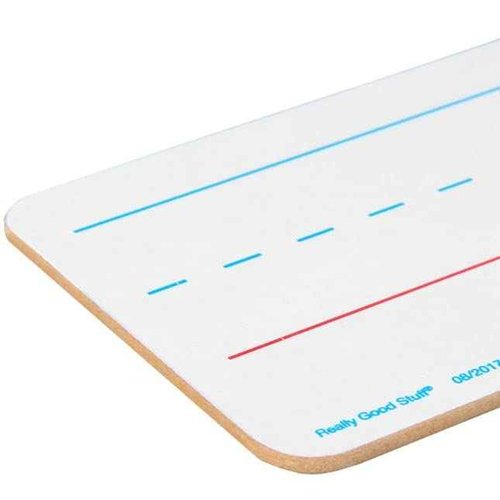 Really Good Stuff Double-Sided Primary-Lined Dry Erase Sentence Strip Boards - Pack of 12