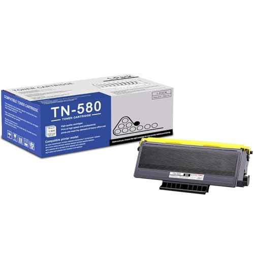 1 Pack TN580 TN-580 Black Toner Cartridge Compatible TN580 Replacement for Brother HL-5240 5250DN/DNT 5270DN 5280DW MFC-8370 8460N 8470DN 8480DN 8660DN 8670DN 8690DN 8860DN DCP-8060 8065DN Printe