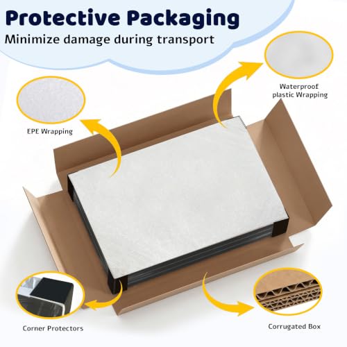 AKONEGE Black Foam Board 3 Pack 24x36 Inches Thick 6mm for Art & Craft Projects