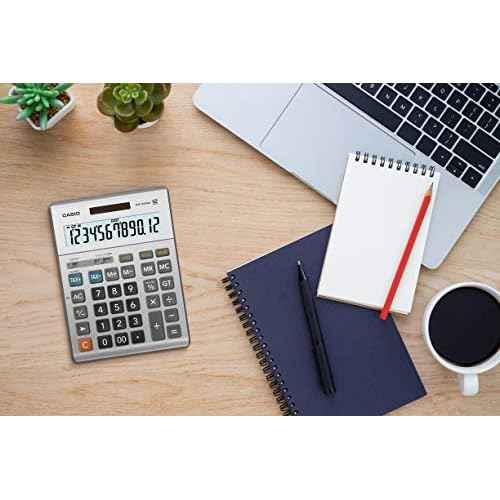 Casio DM-1200BM ? Business Desktop Calculator with Cost/Sell/Margin & Tax Keys | Extra-Large 12-Digit Display, Kickstand | Ideal for Office & Finance Use