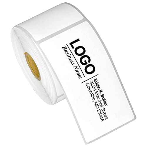 2" x 4" Direct Thermal Label - Compatible with Rollo Label Printer & Zebra Desktop Printers ? 1¡± Core, Postage Address Mailing Shipping Gift Sticker, Adhesive & Perforated - 4 Rolls, 350/Roll