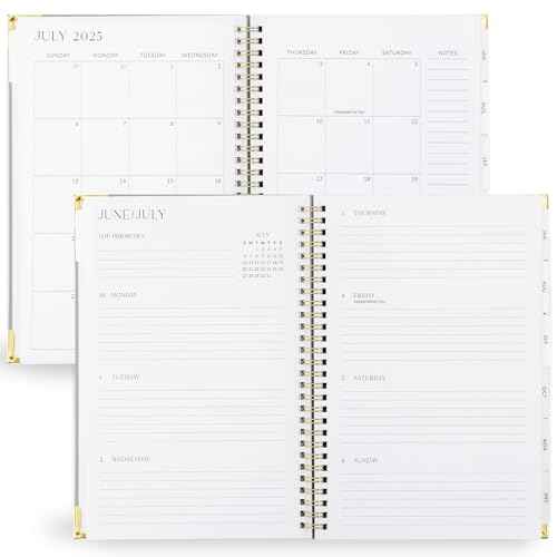Aesthetic 2025-2026 Academic Planner - A Beautiful 7 x 10" Daily Planner for Women or Men with Weekly & Monthly Spreads For The 25-26 School Year - Modern Calendar Runs From July 2025, June 2026