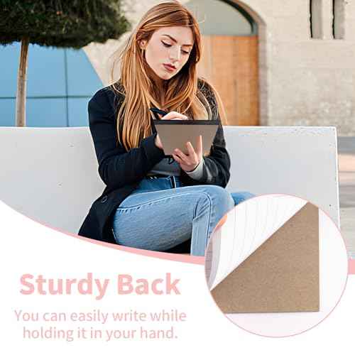 Legal Pads 5" X 8", 6 Pack Colored Note Pads, College Ruled Yellow Lined Paper Pads, Letter & Legal Ruled Pads, 30 Sheets per Small Writing Pads 5x8 for School, Home, Office, Business