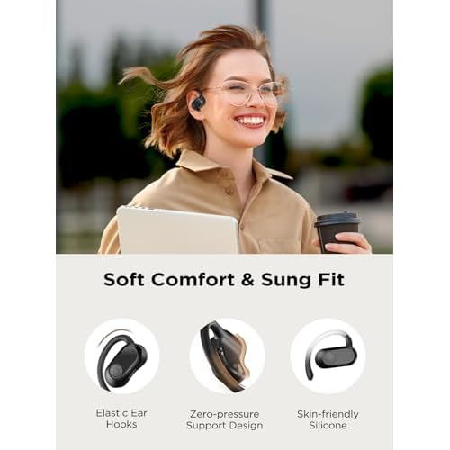 CXK AI Translation Earbuds Real Time 134 Languages 60H Playtime Translator Ear Buds Audifonos Traductores Ingl?s Espa?ol Wireless Earphones Bluetooth Headphones for Travel Business Learning Black