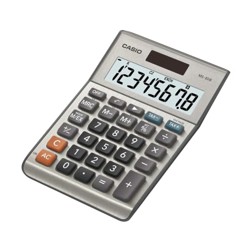 Casio MS-80B Desktop Calculator with Tax & Currency Conversion - Variation 1