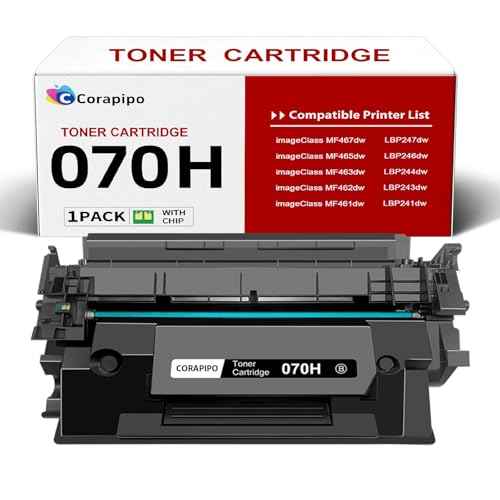070H High Yield Toner Cartridge Compatible Replacement for Canon 070 070H CRG-070 Toner Work with Canon ImageClass MF465dw/MF462dw/LBP247dw/LBP246dw Printers|10200 Pages Yield,Cartridge 070H