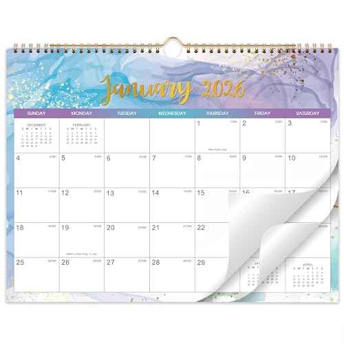 Calendar 2026-2027 - Wall Calendar 2026-2027 from Jan.2026 - Dec.2027, 14.5" x 11.5", 2 Year Calendar with Large Blank Blocks and Julian Dates, 2026 Wall Calendar