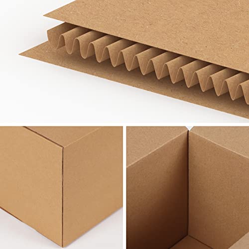 Edenseelake 40 Pack 8x6x6 Inch Corrugated Cardboard Shipping Boxes for Packing & Moving