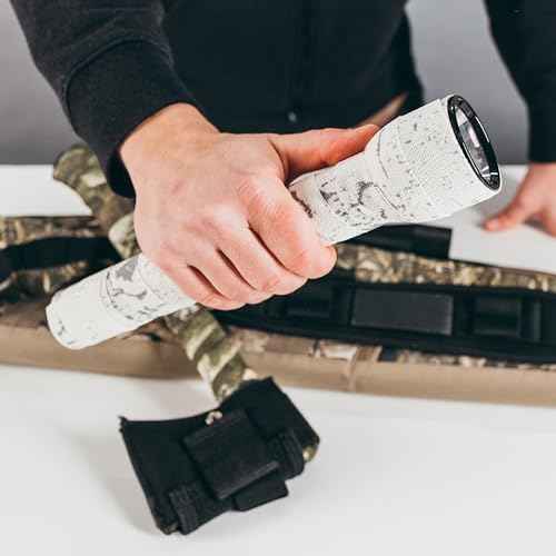 GEAR AID Camo Form Self-Cling and Reusable Fabric Camouflage Wrap, Adds Grip and Shield Hands from Hot or Cold Surfaces to Protect You and Your Equipment, Kryptek Highlander, 2¡± x 144¡± Roll, 2 Pack