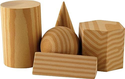 Teacher Created Resources Foam Geometric Solids for Classroom Learning, 8 Pieces