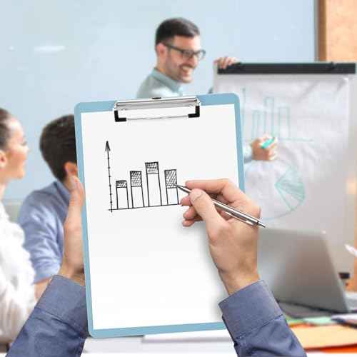 16 Pack Plastic Clipboards with Low Profile Clip, Hanging Clipboards Bulk, Clip Boards 8.5x11 Holds 100 Sheets, A4 Letter Size Clipboard for Teacher, Students, Kids, School & Office