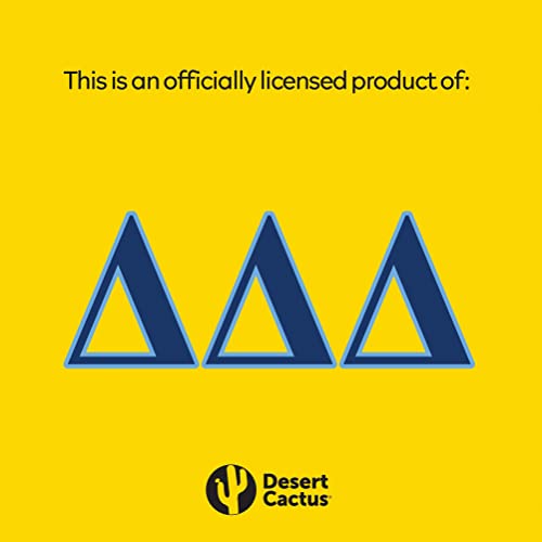 Yellow Desert Cactus Delta Flag 3x5 ft Sorority Greek Banner Outdoor Durable Polyester