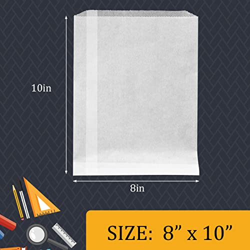 Lineco Glassine Photo Envelopes 8x10 Inches Pack of 100 White Archival Storage