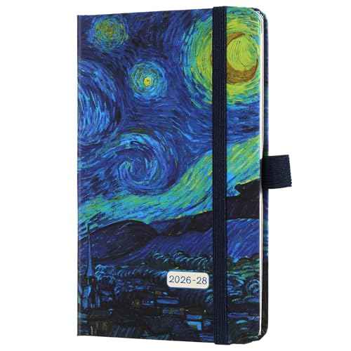 2026-2028 Pocket Planner/Calendar - 3 Year Monthly Planner 2026-2028 from Jan. 2026 - Dec. 2028(36 Months), 3.8" x 6.3", Pen Holder, Inner Pocket and 61 Notes Pages