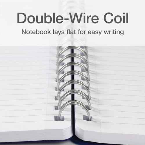 Oxford Poly Spiral Notebooks, Small 5.7" x 8.5" Book, Thick Poly Cover, White Paper, College Rule, 80 Sheets/160 Pages, Jewel Tones, 4 Pack (69720)