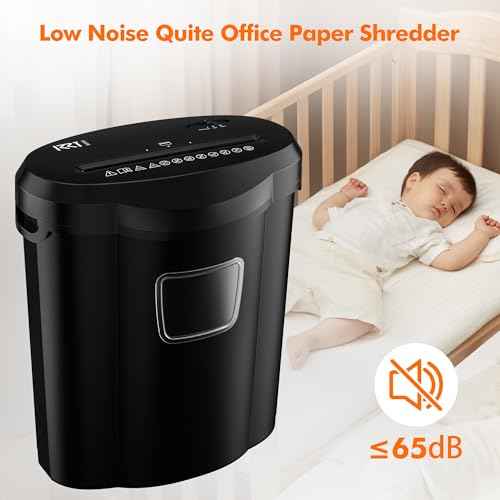 Electric Paper Shredder for Home Use, 10-Sheet, Cross-Cut Paper Shredder 5 Gal Wastebin, Shreds Documents, Credit Cards,Staples, Compact Personal Shredders for Home Office Heavy Duty
