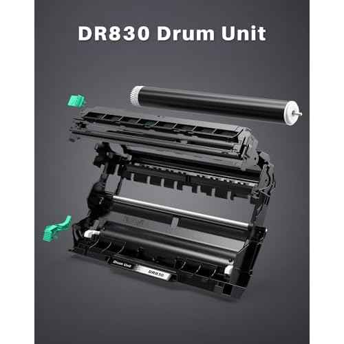 INK4U DR830 Drum Unit for Compatible Replacement for Brother DR830 DR-830 Drum Unit for Brother HL-L2400D HL-L2460DW HL-L2405W HL-L2465DW HL-L2480DW DCP-L2640DW MFC-L2820DW Printer, 1 Pack, Not Toner