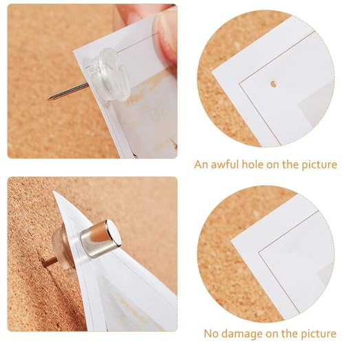 Outus Magnetic Push Pins 1000 Sets Poster Hanger Silver Office</n>