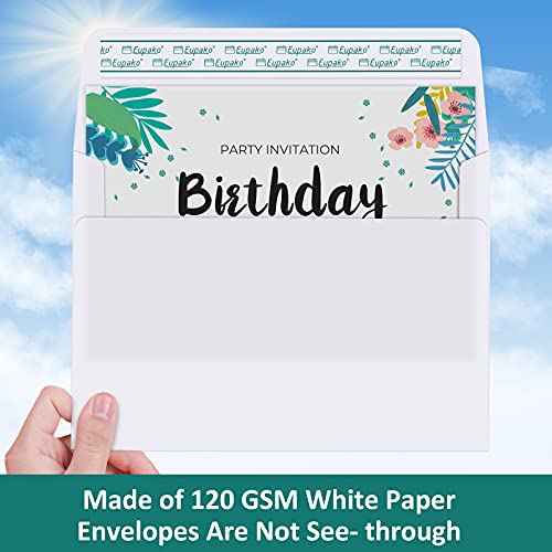 Eupako A2 White Paper Envelopes 250 Pack 4.375x5.75" Invitation Envelopes Self Seal for RSVP, Wedding, Thank you Notes, Greeting Cards, Photos, Announcements