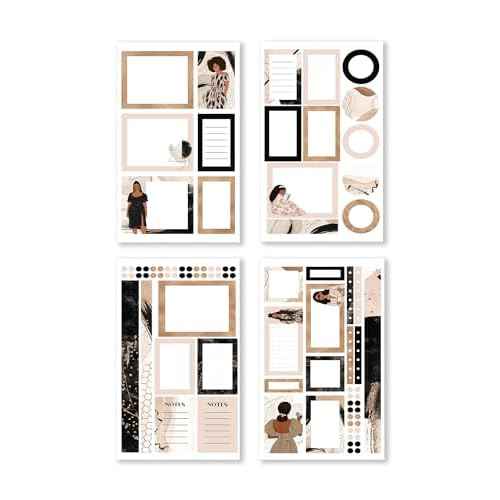 Rongrong Black Girl Magic Planner Stickers Book Volume 2 for Planners, Calendars, Journals, Vision Boards and Projects ? Premium Quality, Hand Drawn ? Scrapbook Accessories - 24 Pages
